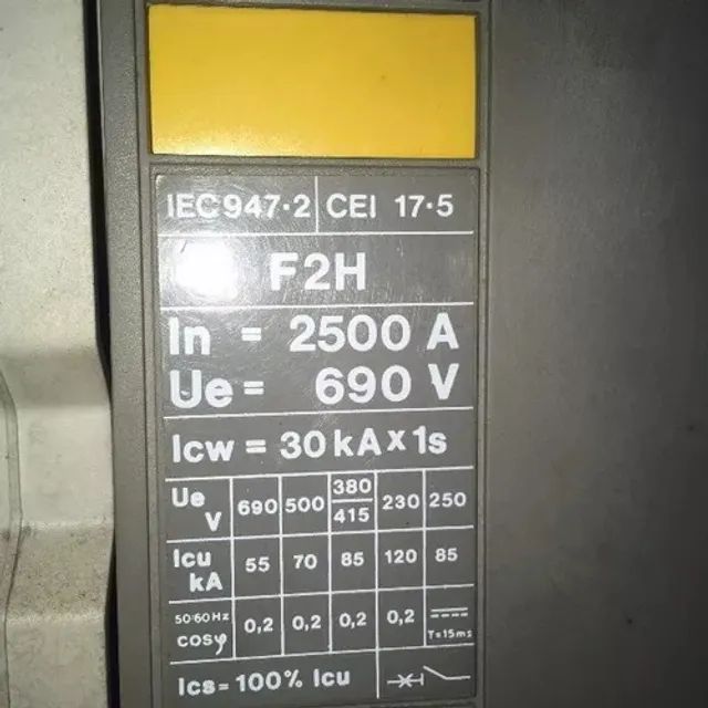 Disjuntor De Baixa Tensão A B B 2500 Amp - Foto 2