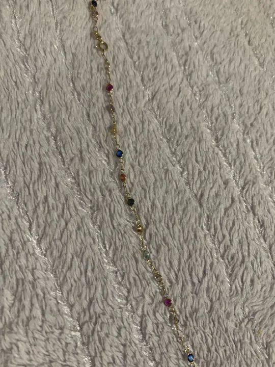 Pulseira de ouro com pedrinhas - Foto 5