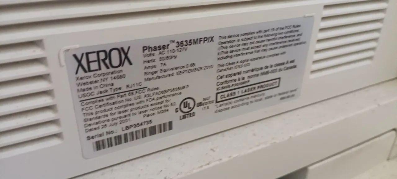 Xerox Phaser 3635MFP com defeito  - Foto 2