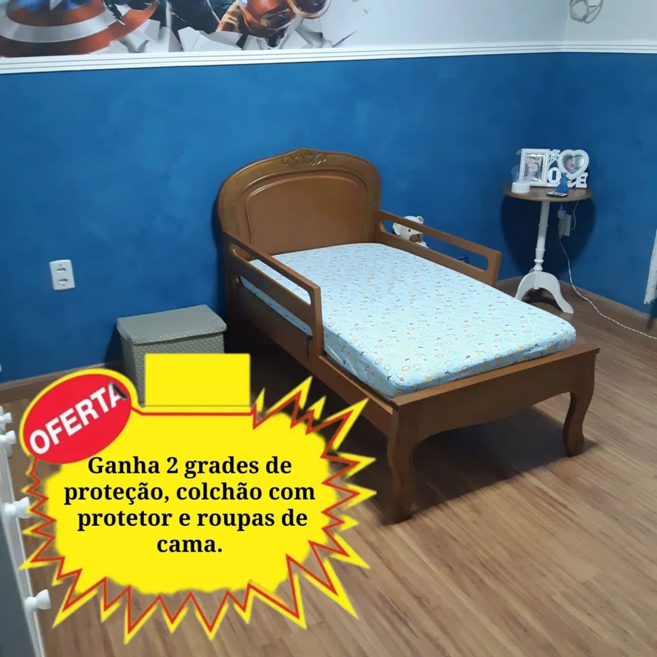 Berço que vira mini cama 