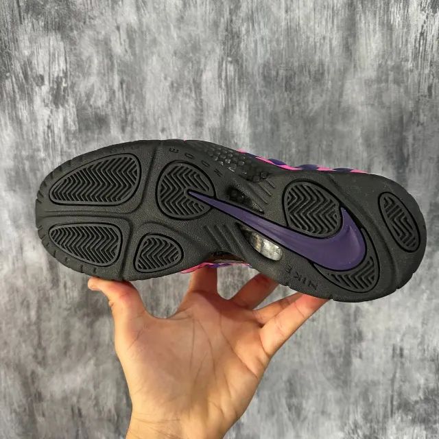 Purple camo hot sale nike foamposite