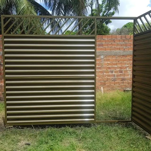 PORTÃO DE GARAGEM O MATERIAL TODO NO GALVANIZADO  - Foto 5