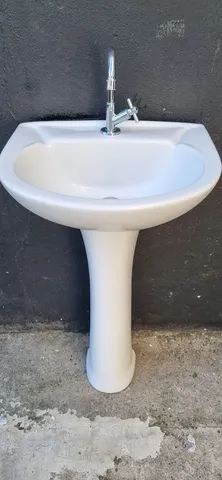 Pia banheiro louça completa - Foto 6