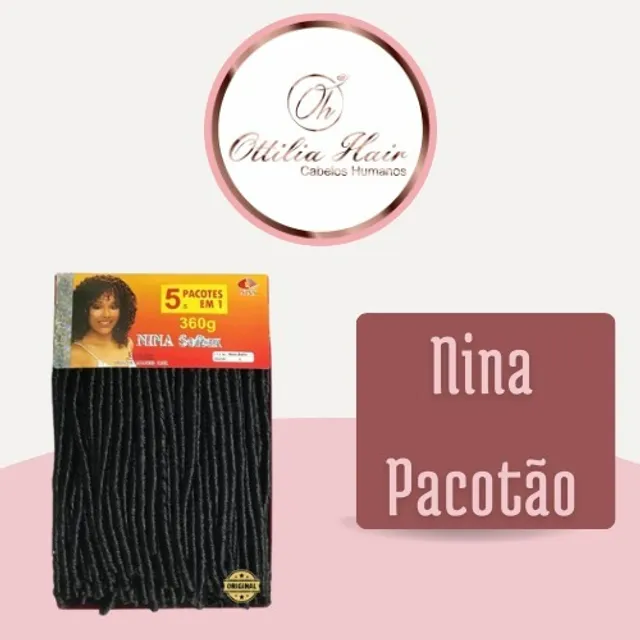 Nina Softex Original Cacheado Dreadlock Crochet Braids - Rosa Maré