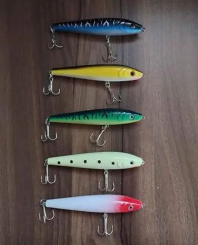 Isca artificial meia água para pesca - Foto 3