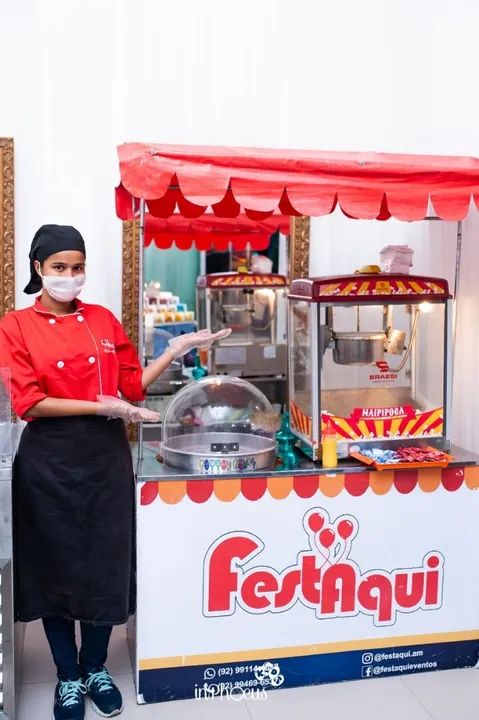 Pipoca e algodão-doce  - Foto 2