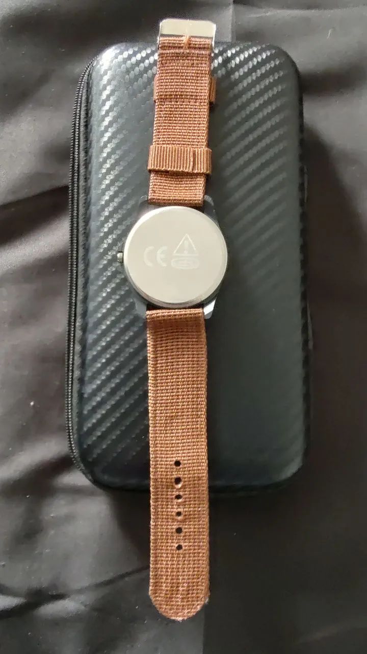 Relógio Fielder SK marrom com pulseira Fielder e máquina japonesa. - Foto 2