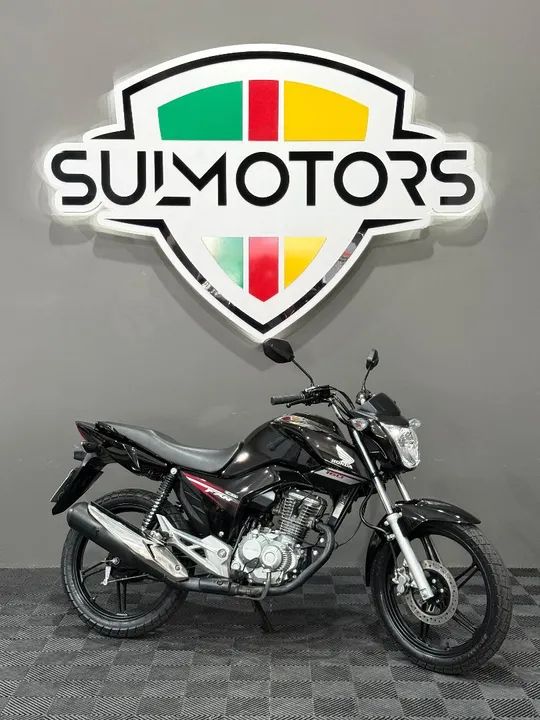 Honda CG 160 FAN- 2017 - Preta  IMPECÁVEL TOP SUL MOTORS 