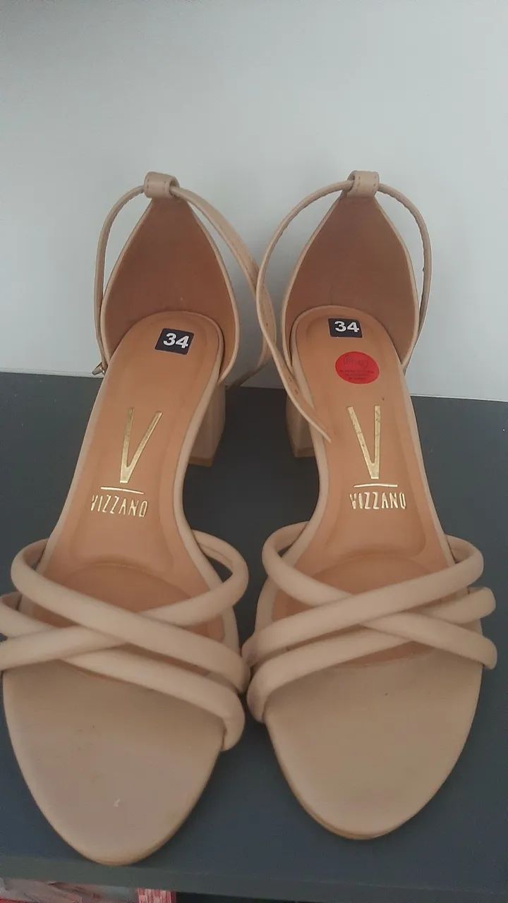 Sandália Vizzano Bege - Tamanho 34