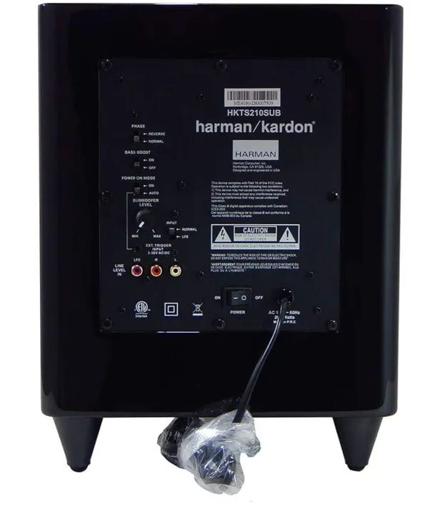 Harman Kardon Hkts 210 Sub 200w Subwoofer Ativo - Foto 3