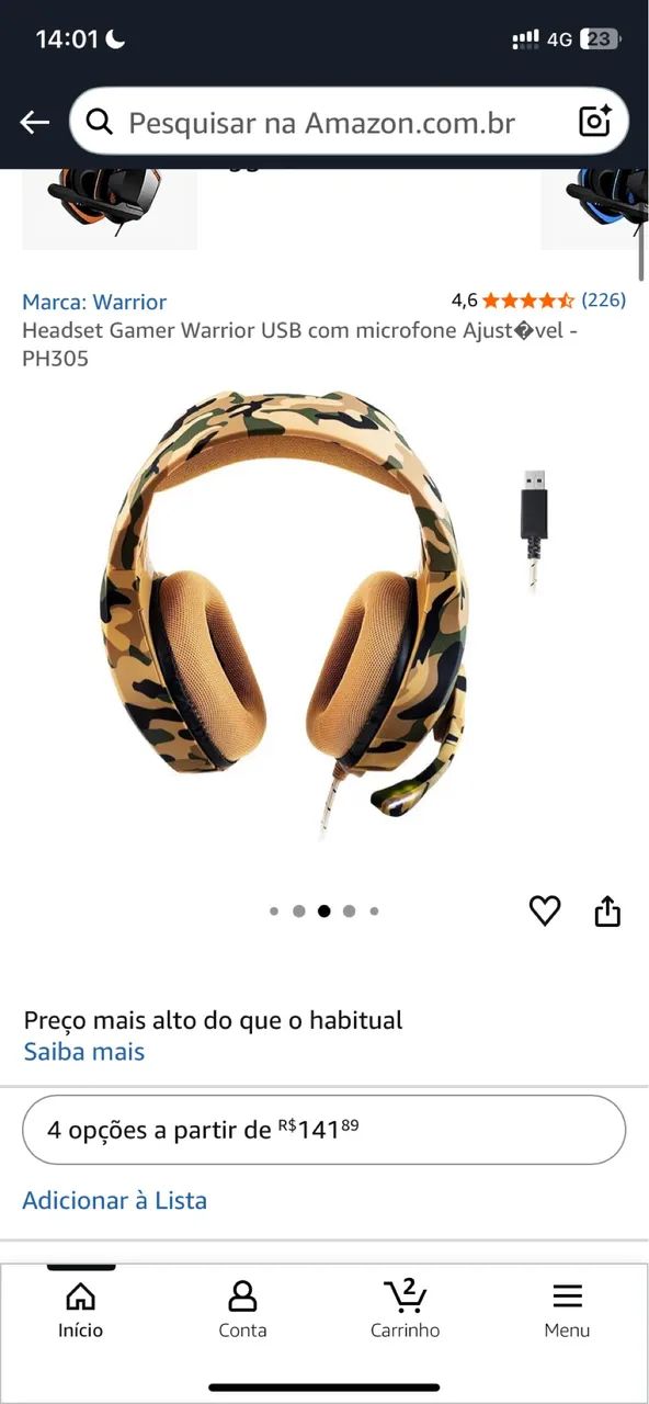 Fone gamer USB  - Foto 5