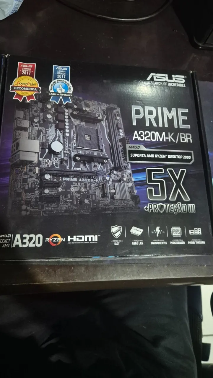 Placa Mae Asus A320M K BR Prime AM4