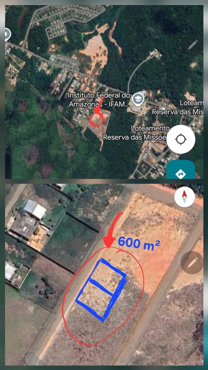 Terreno na estrada das missões 600m2