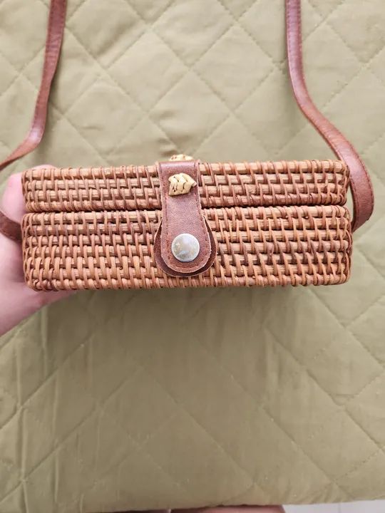 Bolsa de bambu retangular transversal  - Foto 3