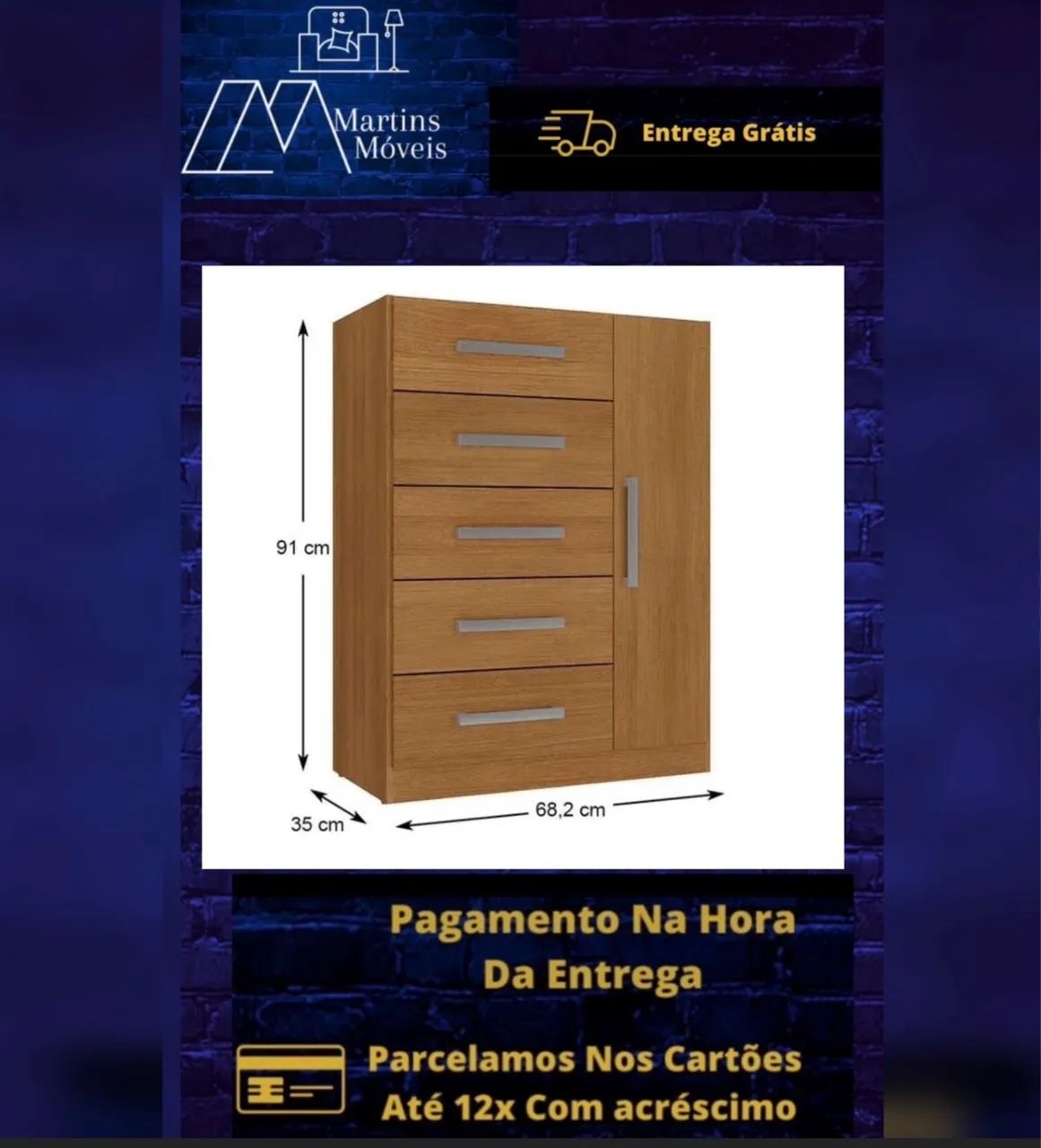 GRANDE PROMOÇÃO CÔMODAS ENTREGA GRÁTIS COM VÁRIOS MODELOS E CORES   - Foto 5