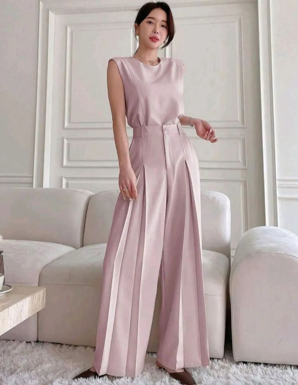 Conjunto feminino alfaiataria rose - elegante e sofisticado, veste do M ao G - Foto 3