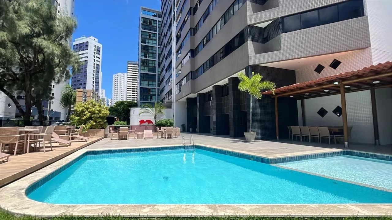 EXCELENTE APT PARA LOCAÇÃO EM BOA VIAGEM 182M² 04 QTOS SENDO 3 SUITES ANDAR ALTO COM MÓVEI