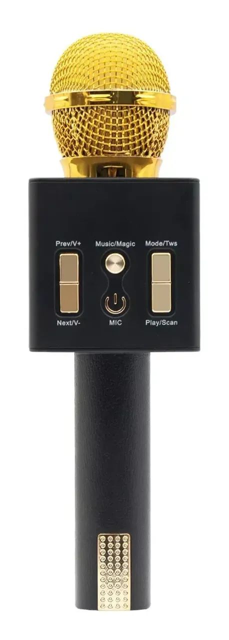 Microfone Karaoke Youtuber Sem Fio Bluetooth C Caixa De Som - Foto 2