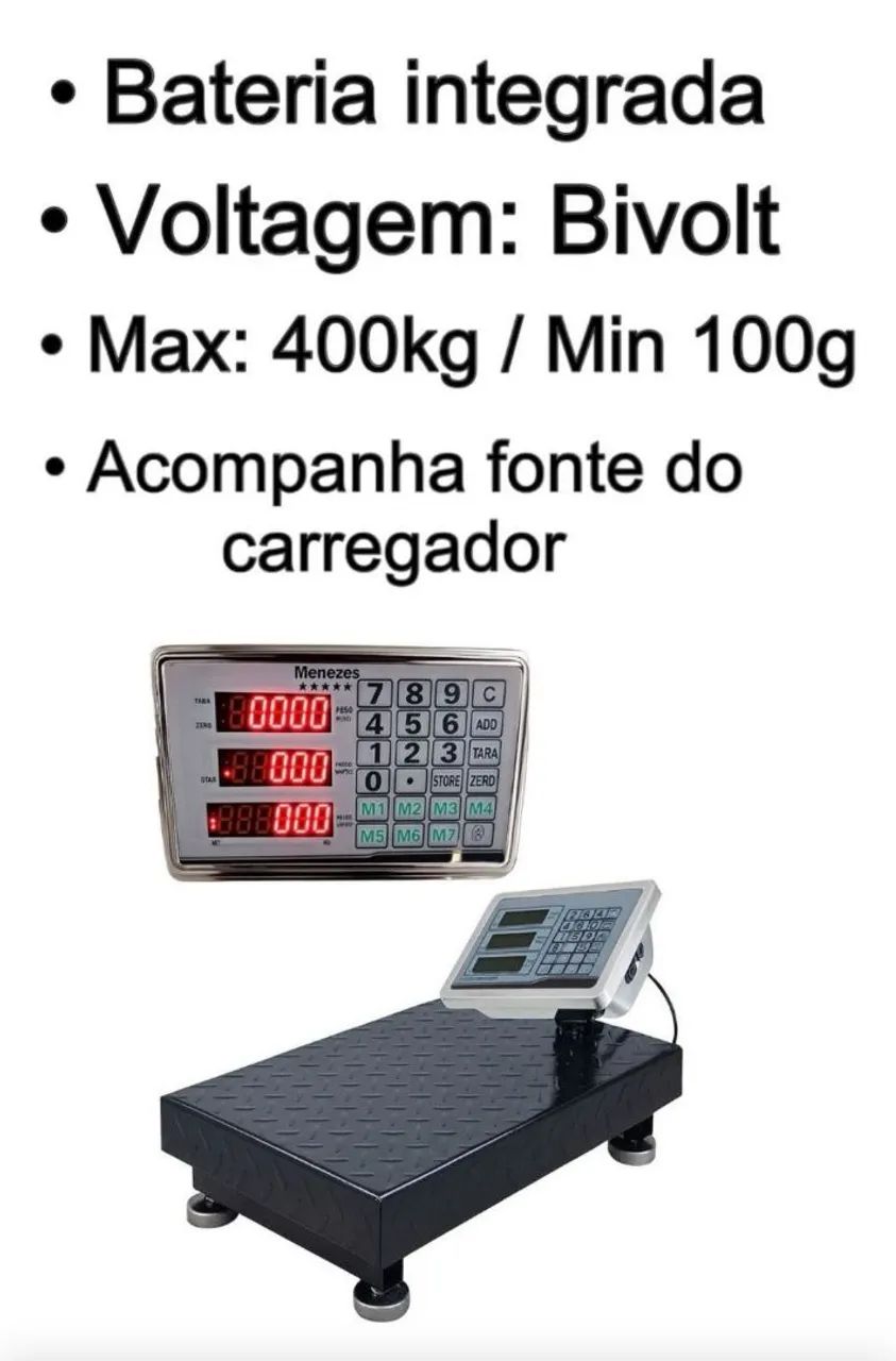 Balança comercial 200 ou 400kg 
