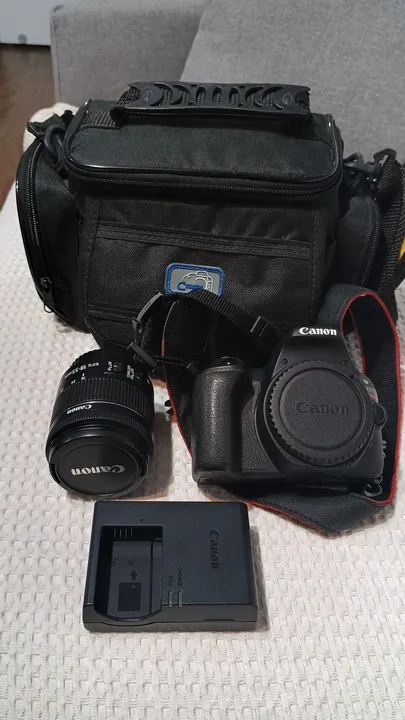 Câmera Canon EOS Rebel sl2 DSLR com Lentes e Acessórios