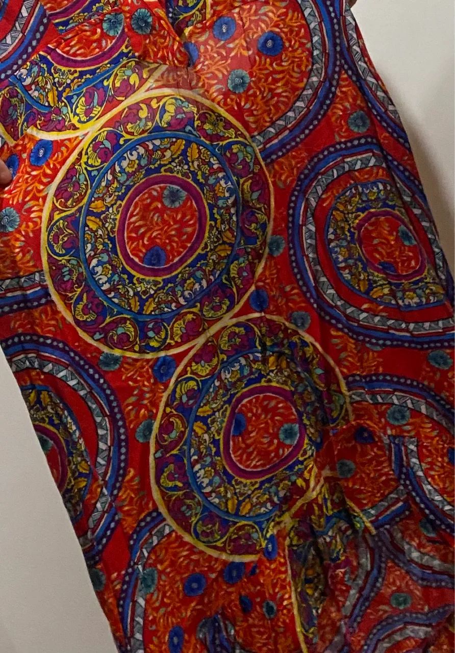 Vestido estampado com bojo - Foto 3