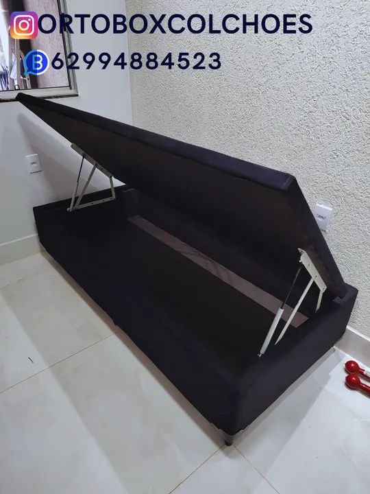 Cama Box Baú Solteirão com um ano de garantia