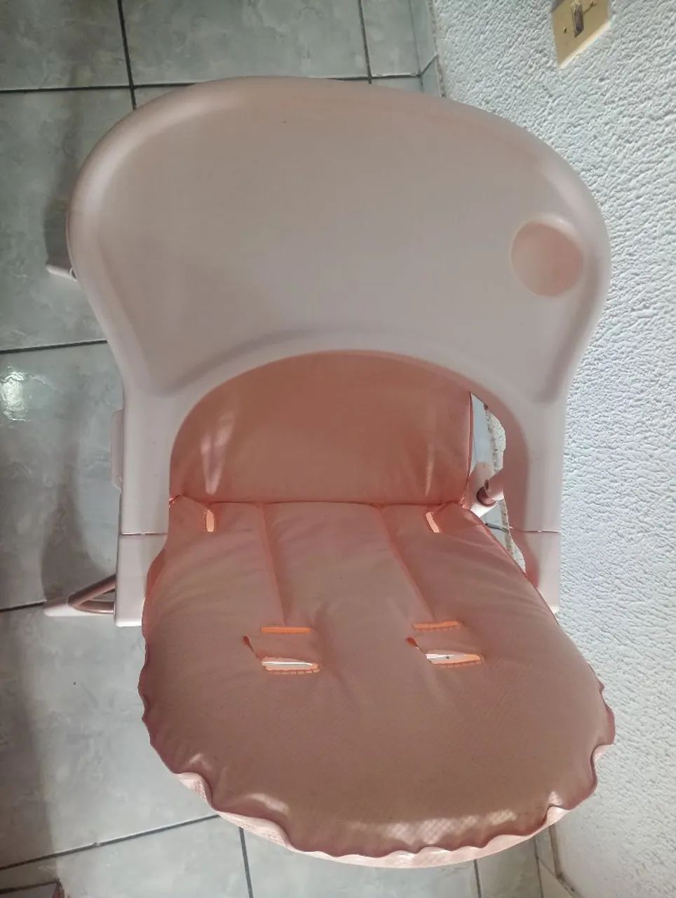 Cadeirinha de Alimentação Bebê Rosa - Foto 6