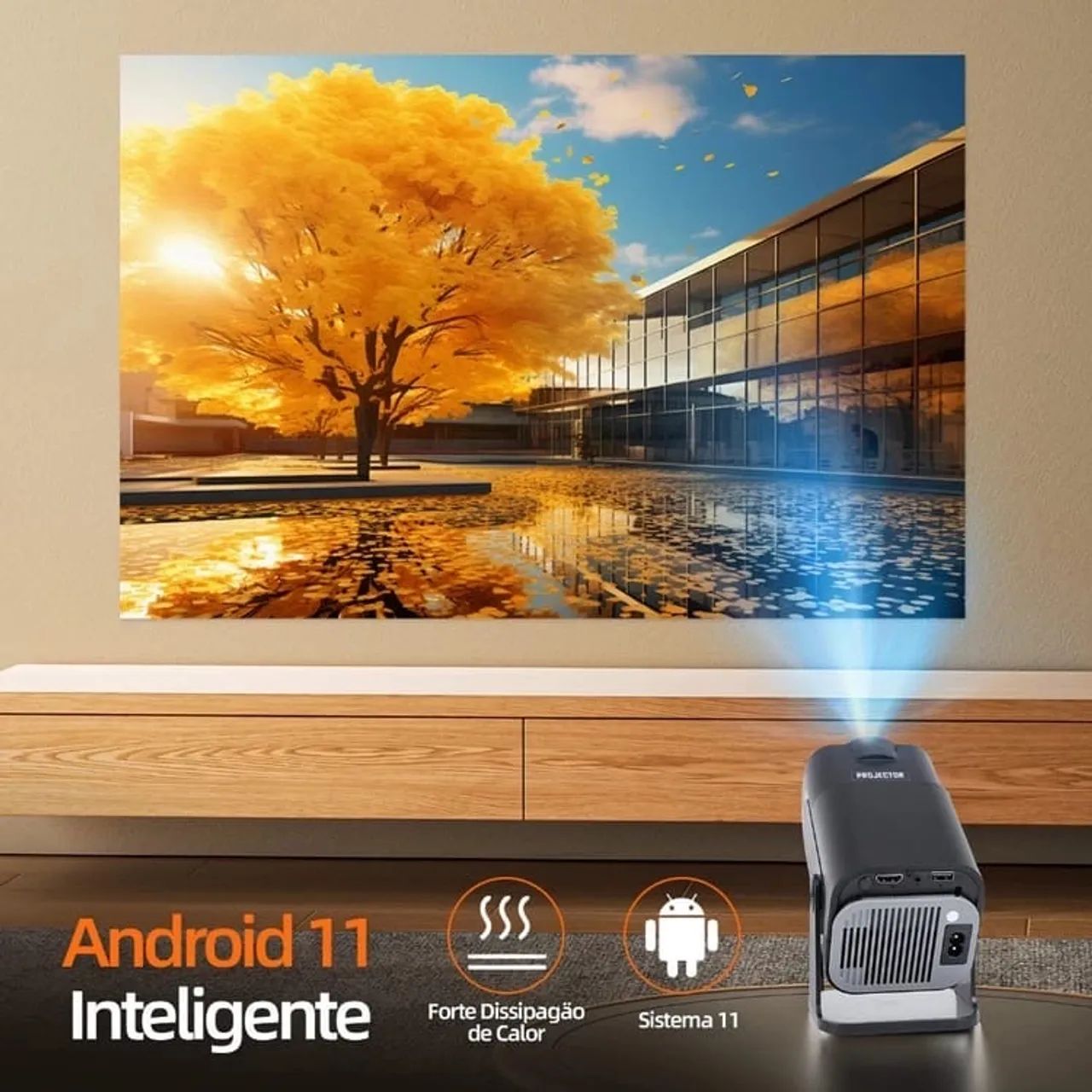 Projetor Android 11 com Sistema Inteligente Basik