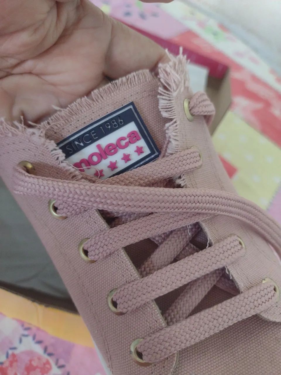 Tênis Feminino Rosa da moleca(novo) - Foto 5