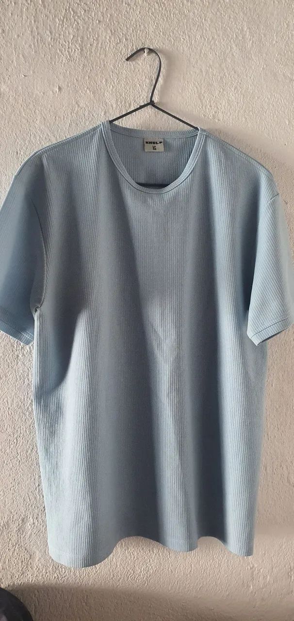 Camiseta Azul Clara KHELF - Conforto e Estilo