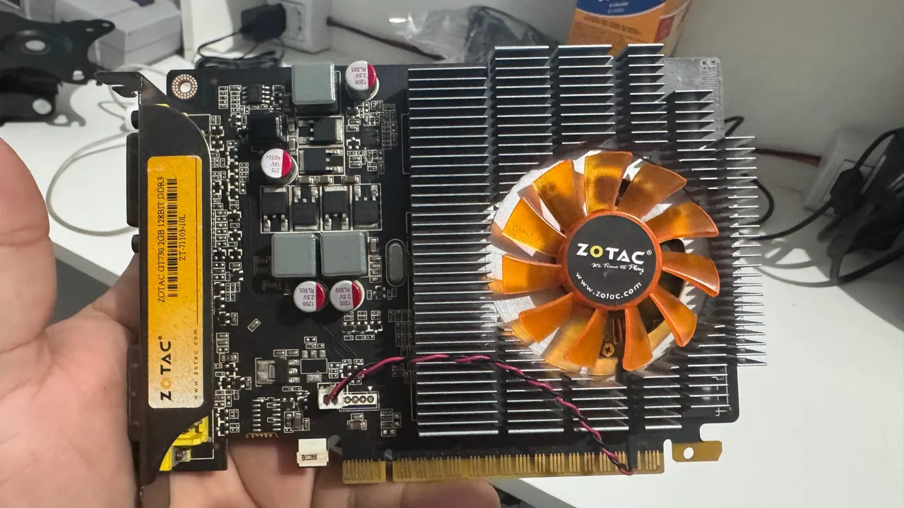 Placa de vídeo gt730 Zotac 2gb 128bits