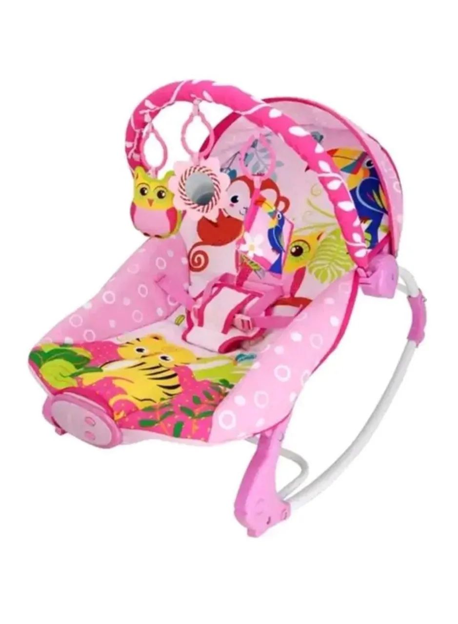 Balanço para Bebê com Brinquedos - Rosa