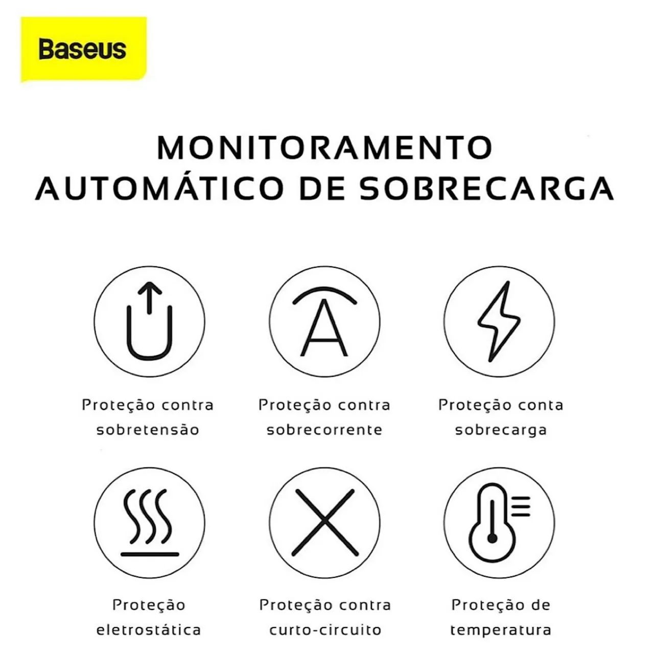 Baseus Carregador IPhone Com 2 Entradas USB Tipo C e Celular Samsung Android 20w Turbo - Foto 4