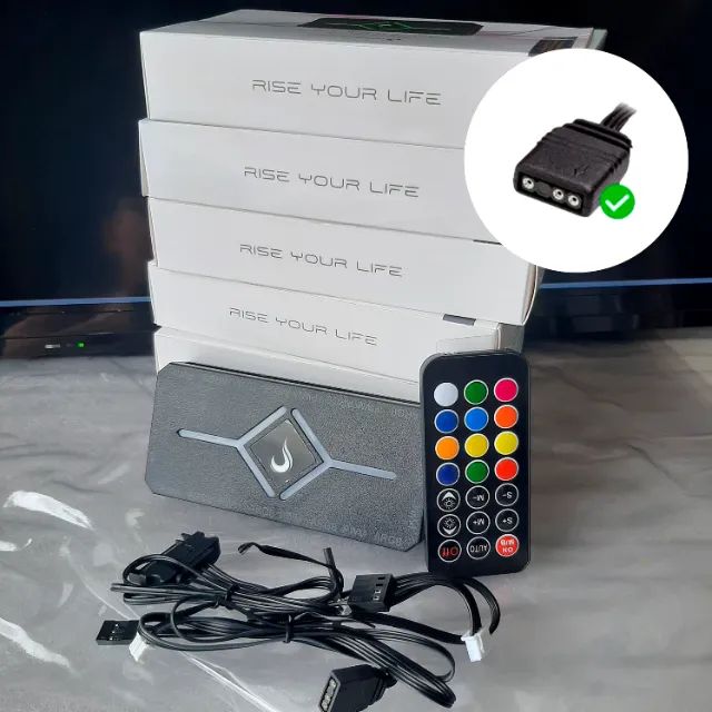 Controladora Gamer PWM e ARGB Hub - 3 pinos 5v