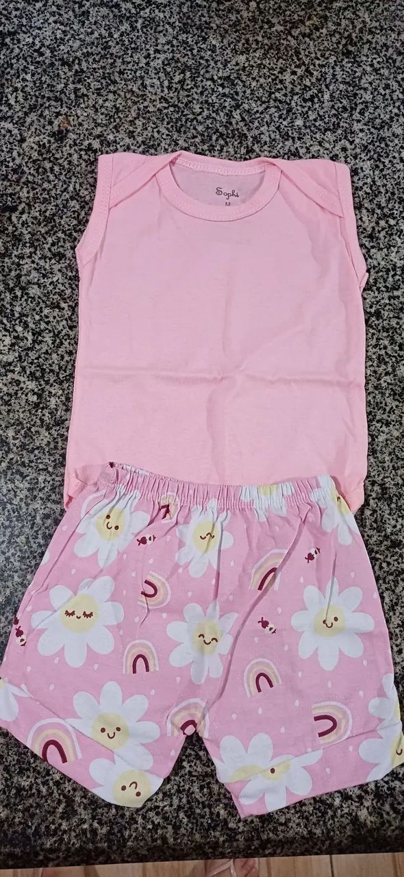 Conjunto Body e Shorts Infantil  - Foto 2