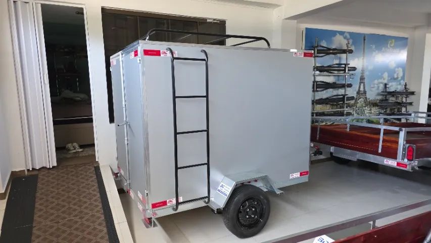 Carretinha Bau!!! Mini Trailer e Cargas!!! 1,50x2,00!!! Nova!!! Sob Encomenda!!!