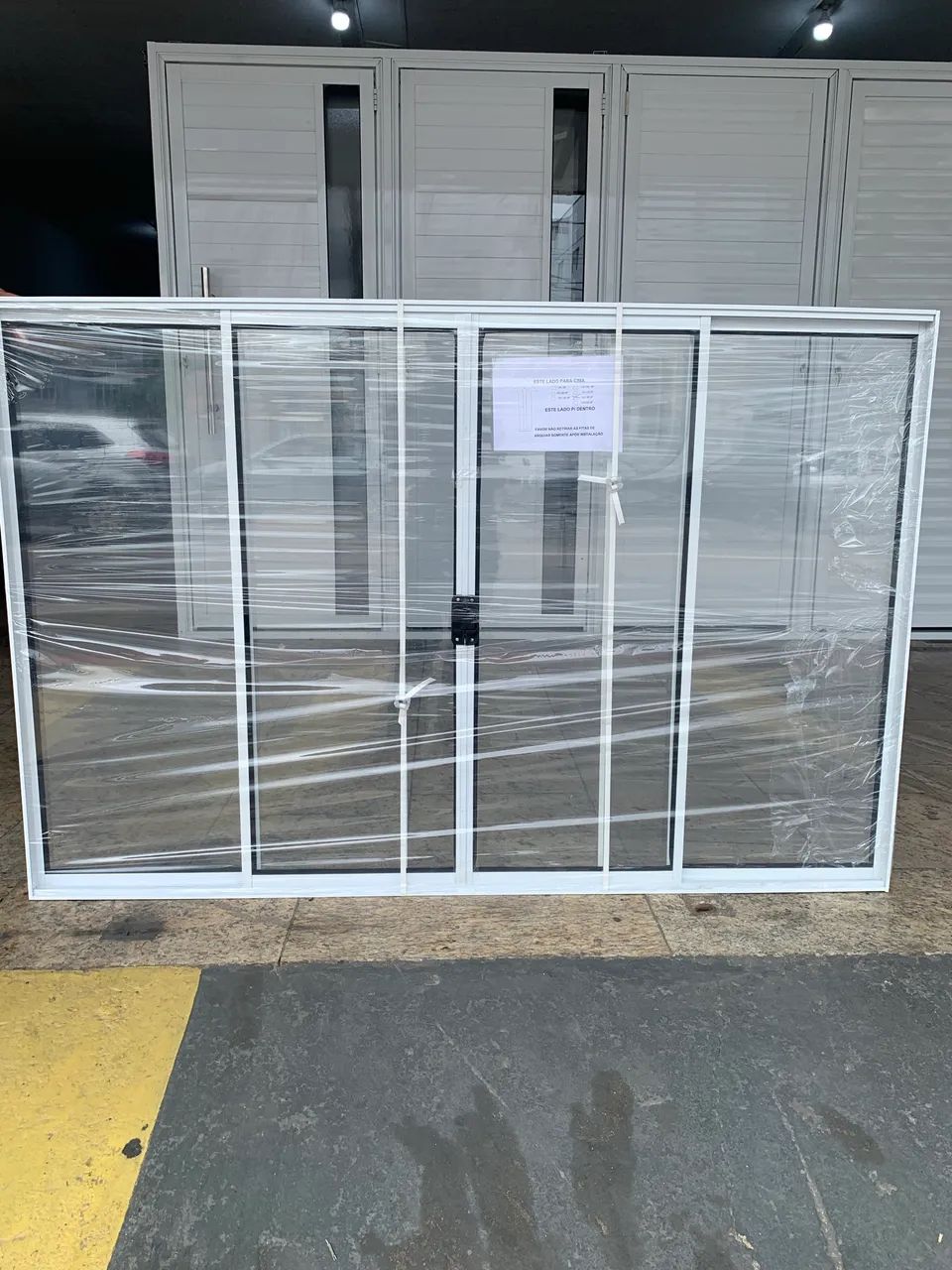 Janela de aluminio branca 1.00x1.50 4 folhas -direto de fábrica - Foto 2