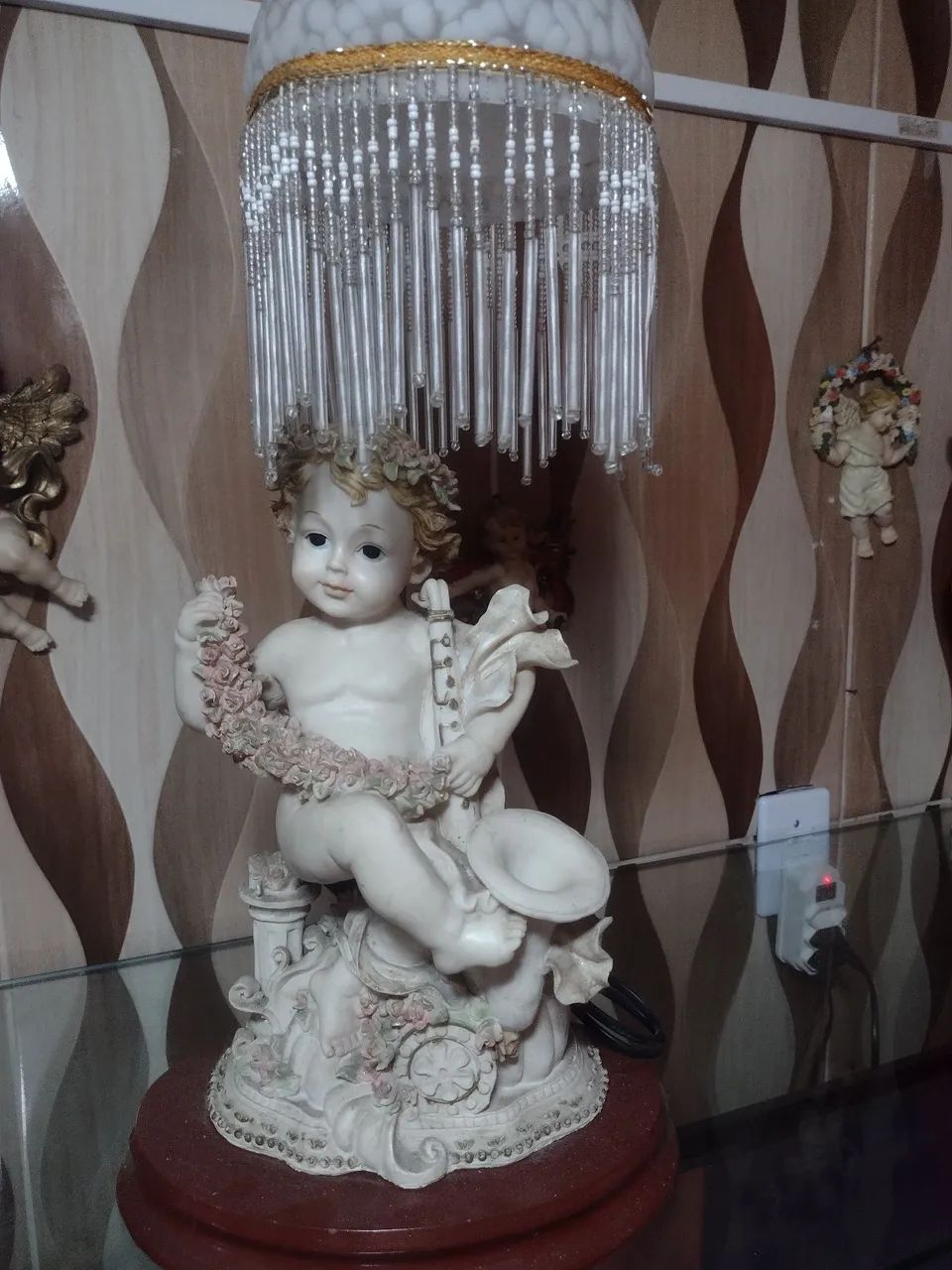 Escultura de Anjo de Porcelana para Decoração - Foto 2