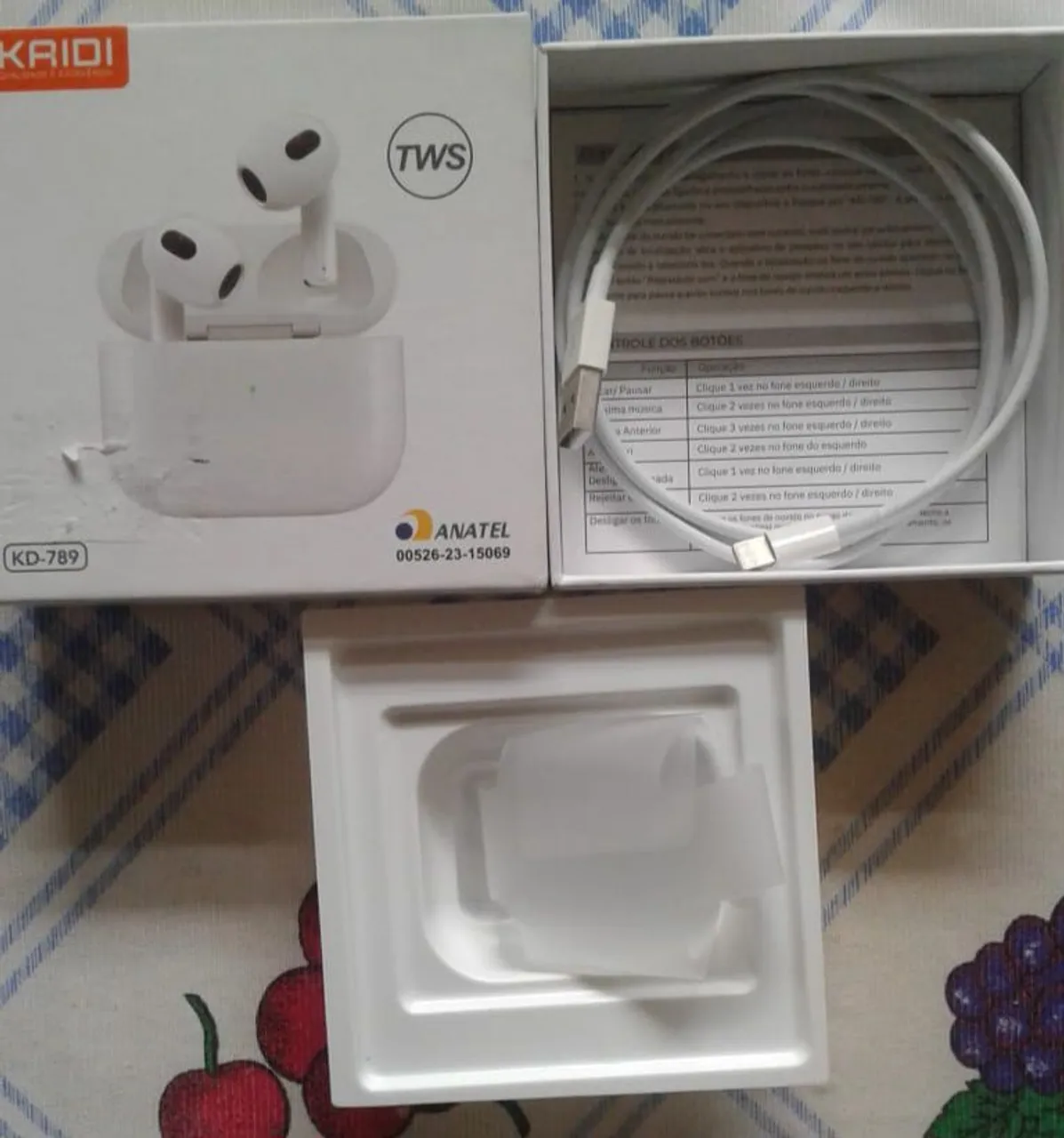 Fone de ouvido TWS KAIDI KD-789
