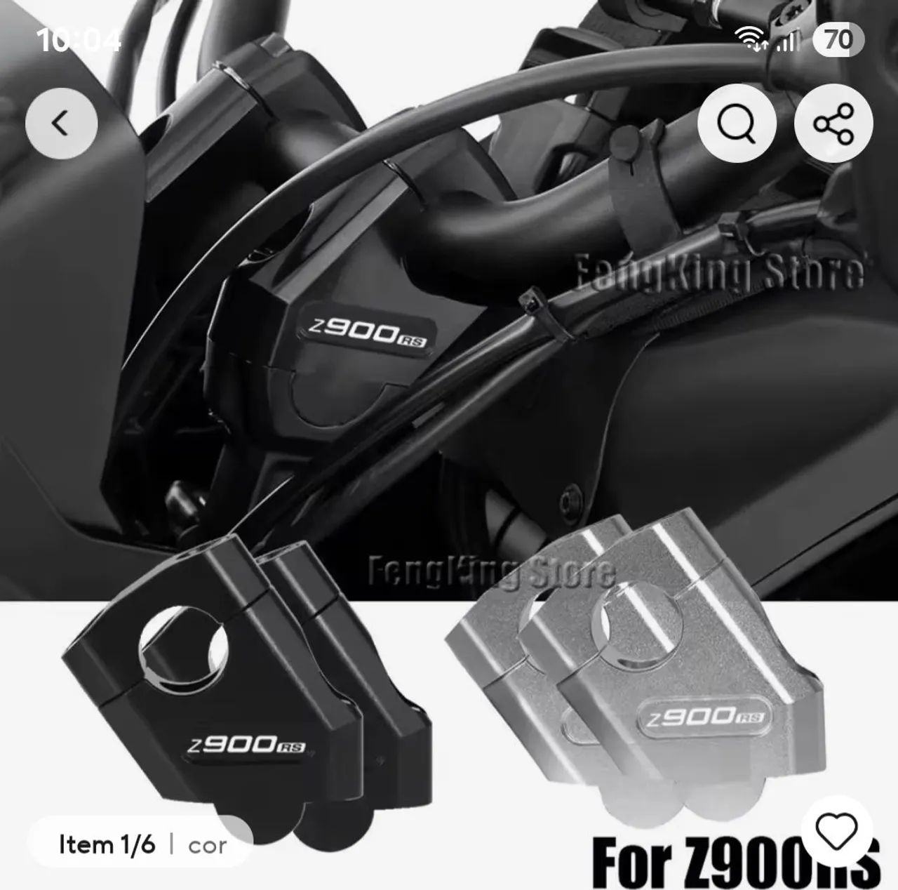 Riser guidao Z900RS Kawasaki 28mm