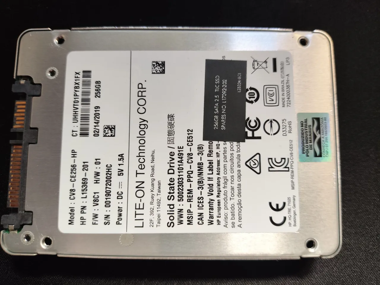 SSD Lite-On 256GB SATA 2.5