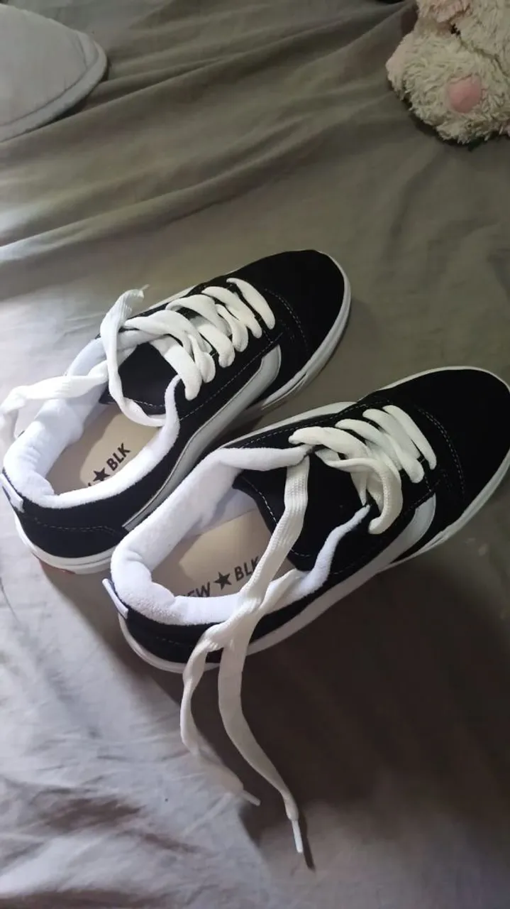Tênis Casual Preto Novo (não foi usado)