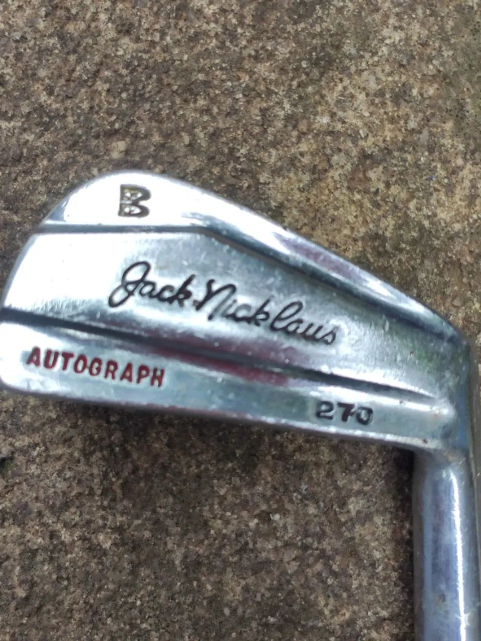 DECORAÇÂO Vintage  Jack Nicklaus Autógrafo 270  de Ferro 3-9 / Punho Original - Foto 4