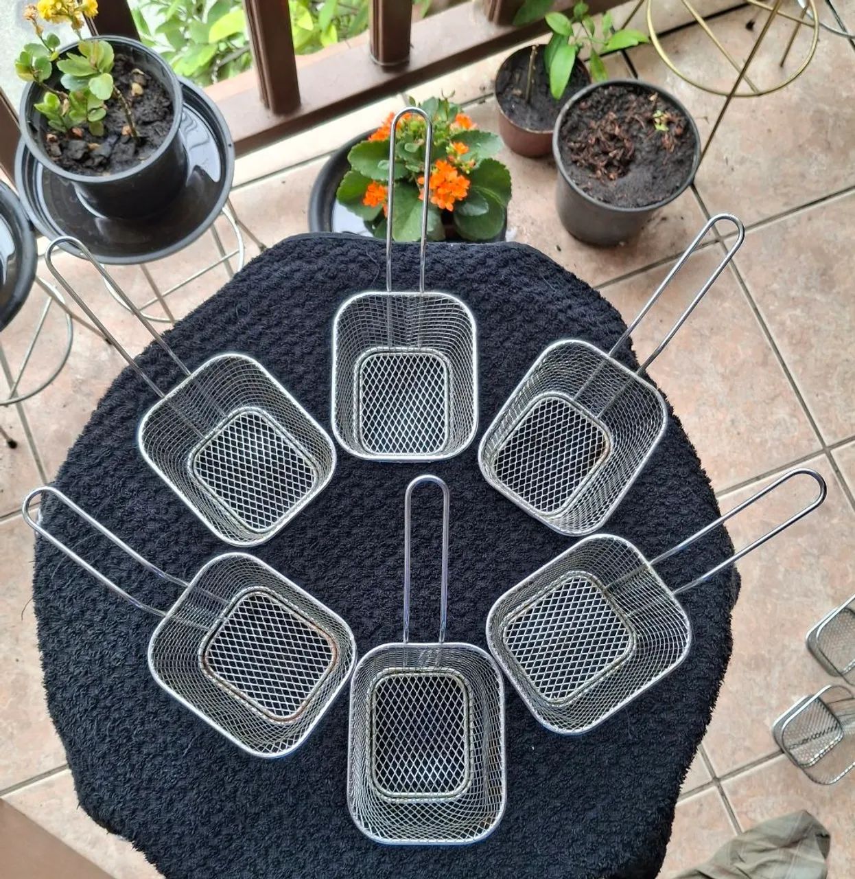 Mini cesto para frituras inox