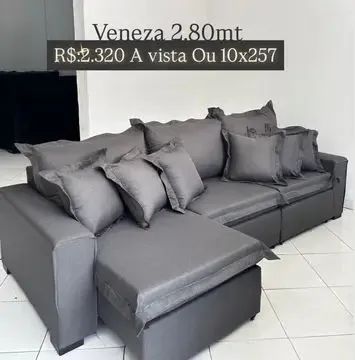 Sofá Veneza 2.80mt - Conforto e Elegância para sua Sala - Foto 4