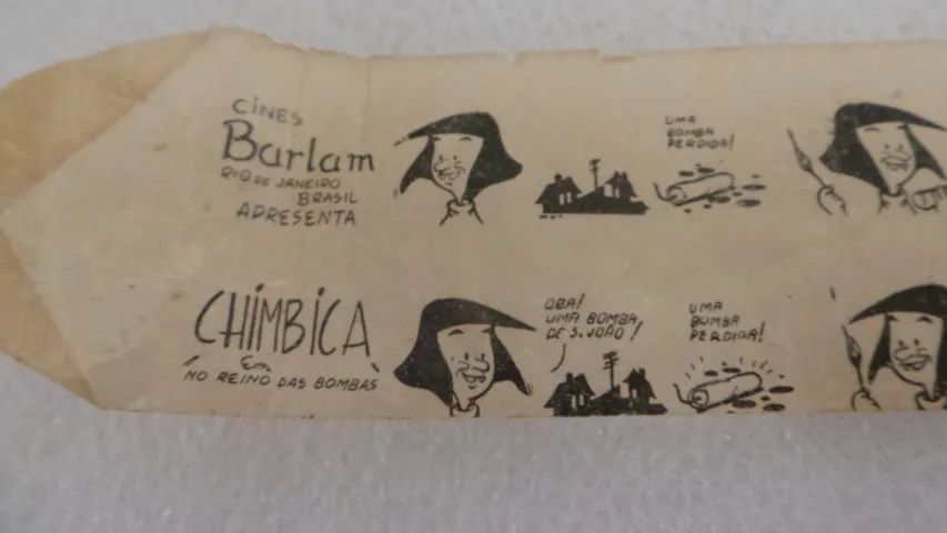 FILME BARLAM EM ROLO ANTIGO PARA PROJETOR INFANTIL CHIMBICA NO REINO DAS BOMBAS  RARO! - Foto 2