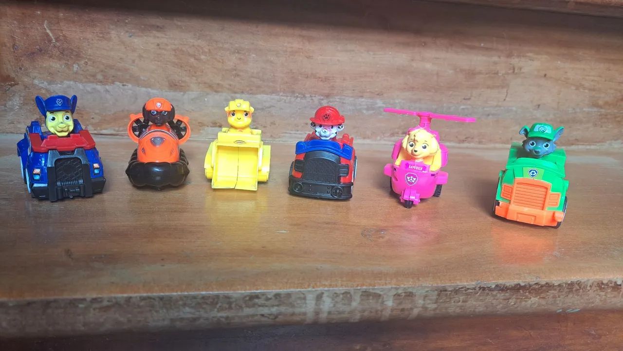 Patrulha Canina - Carrinhos com Personagens - 8 Peças - Foto 2