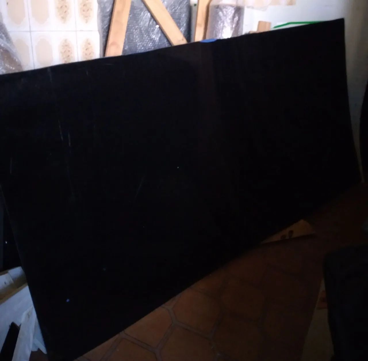 3 chapas de acrílico preto. Medidas 2,00m de largura X 1,00 de altura.  - Foto 2