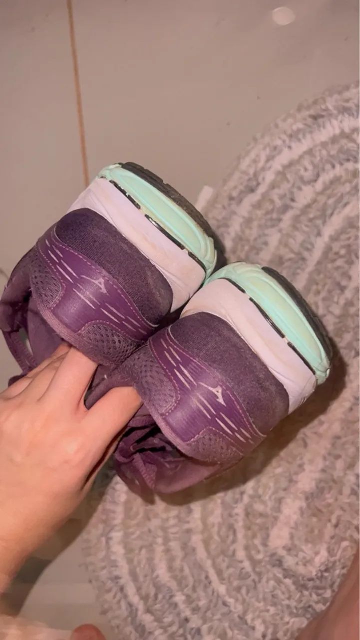 Tênis Mizuno Feminino Roxo TAM 36/37 - Foto 4