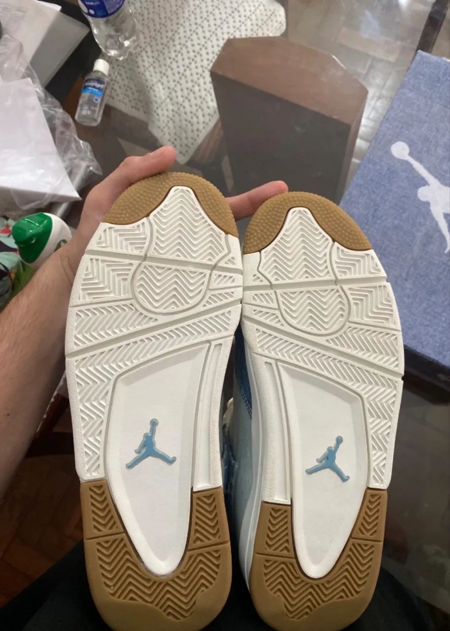Jordan 4 worn blue  - Foto 5